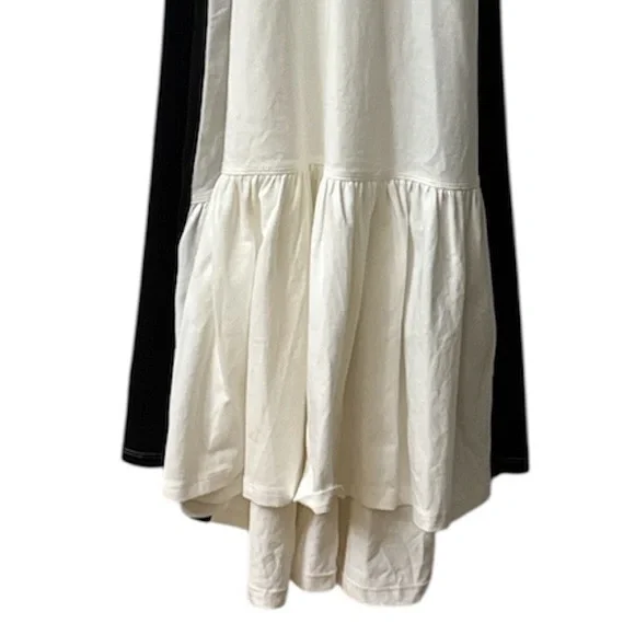 Anthropologie Black and White Midi Dress - Picture 6 of 12